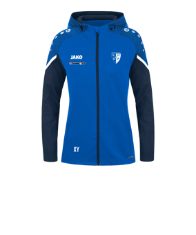 JAKO Performance Kapuzenjacke Damen Blau F403