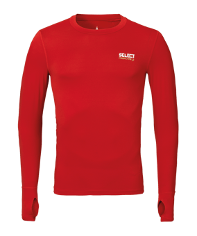 Select Kompressions-Shirt langarm Kids Rot F333 - rot