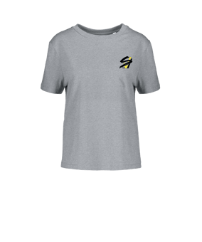Merch Muser T-Shirt Women Heather Grey | #justlogo4c