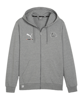 PUMA teamGOAL Casuals Kapuzenjacke Grau F33