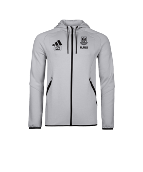 adidas Tiro Travel Hoody Grau