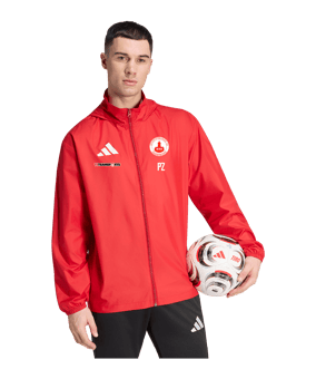 adidas Entrada 26 Regenjacke Rot