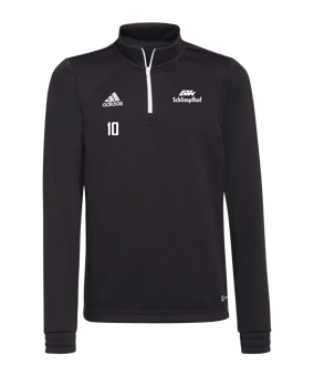 adidas Entrada 22 HalfZip Sweatshirt Kids Schwarz