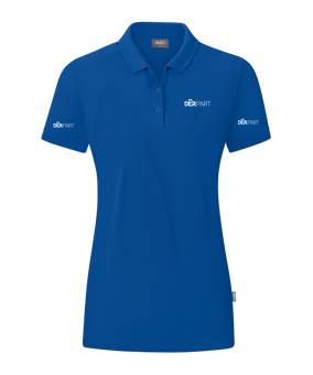 JAKO Organic Polo Shirt Damen Blau F400