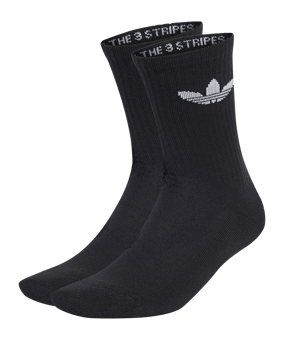adidas Originals Crew 3er Pack Chaussettes Noir - noir