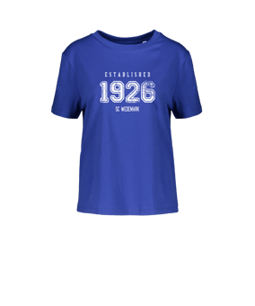 Merch Muser T-Shirt Women Worker Blue | #established