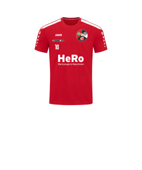 JAKO Power T-Shirt Kids Rot Weiss F100