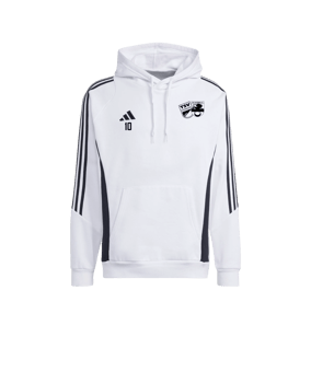 adidas Tiro 24 Hoody Weiss Schwarz