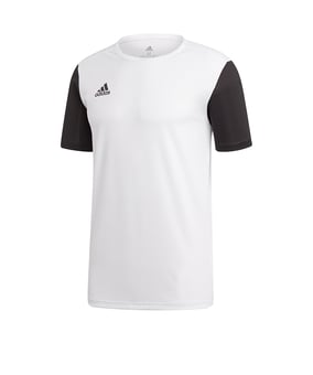 adidas Estro 19 Trikot kurzarm Kids Weiss Schwarz - weiss