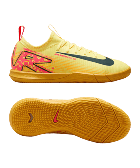 Nike Jr Air Zoom Mercurial Vapor XVI Academy IN Mbappe Signature Kids Orange Blau F800 - orange