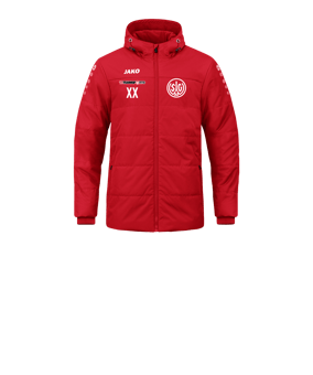 JAKO Team Coach Kapuzenjacke Kids Rot F100