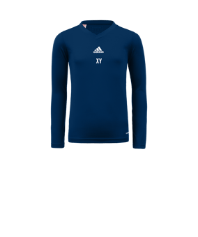 adidas Team Base Top langarm Kids Blau