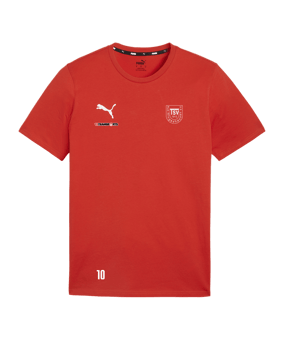 PUMA teamGOAL Casuals T-Shirt Rot F01