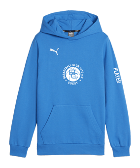PUMA teamGOAL Casuals Hoody Kids Blau F02