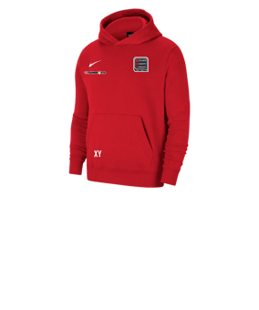 Nike Park 20 Fleece Hoody Kids Rot Weiss F657