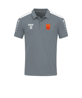 JAKO Power Poloshirt Grau Weiss F840