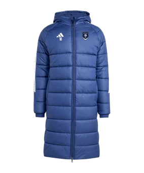 Parka de coach adidas Tiro 24 bleu blanc 