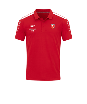 JAKO Power Poloshirt Rot Weiss F100