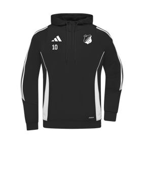 adidas Tiro 24 Hoody Schwarz Weiss 