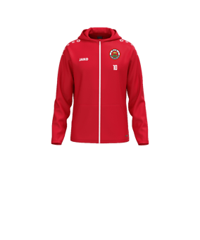 JAKO One Kapuzenjacke Kids Rot F100