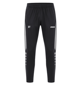 JAKO Power Polyesterhose Schwarz Weiss F802
