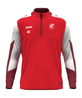 JAKO Dynamic Zip Sweatshirt Rot F114