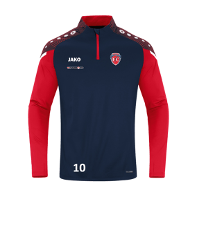 JAKO Performance Ziptop Blau Rot F909