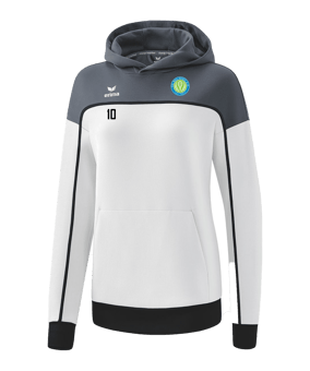 Erima Change by Hoody Damen Weiss Grau 