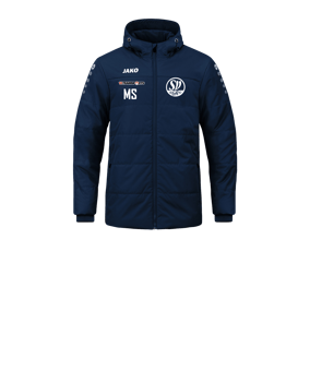 JAKO Team Coach Kapuzenjacke Kids Blau F900