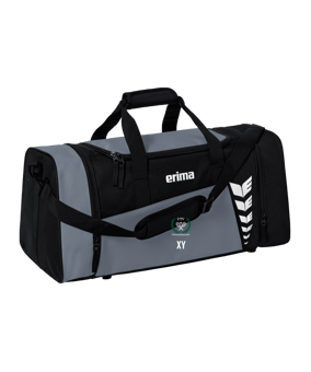Erima Six Wings Sporttasche Gr. S Grau Schwarz