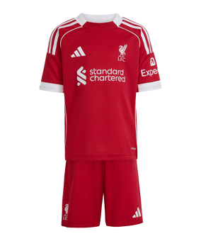 adidas FC Liverpool Trikot Set Home 2025/2026 Kids Rot - rot