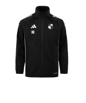 adidas Tiro 24 Regenjacke Schwarz Weiss