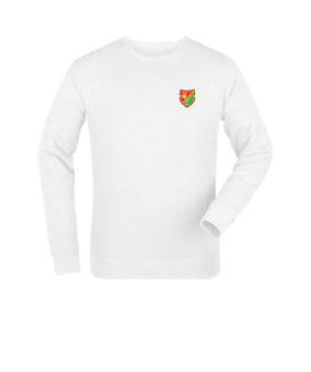 Merch Roller Sweatshirt White  | #logo4c