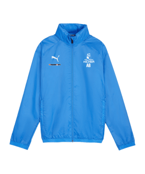 PUMA teamGOAL Allwetterjacke Kids Blau Weiss F02