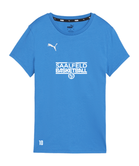 PUMA teamGOAL Casuals T-Shirt Damen Blau F02