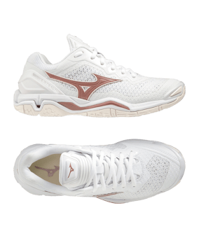 Mizuno Wave Stealth V Schuh Damen Weiss F36 - weiss