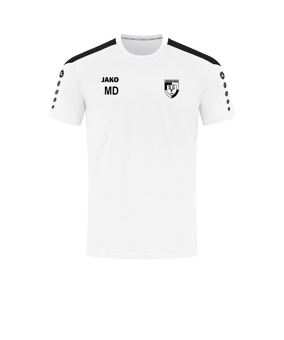 JAKO Power T-Shirt Weiss Schwarz F000