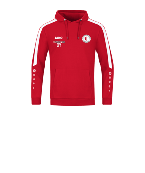 JAKO Power Hoody Kids Rot Weiss F100