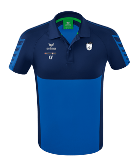 Erima Six Wings Poloshirt Blau