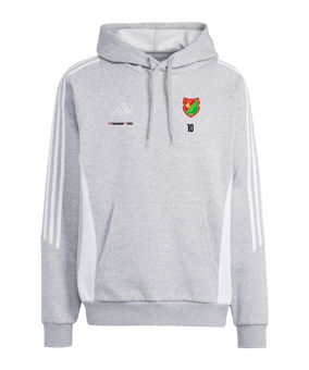 adidas Tiro 24 Hoody Grau Weiss 