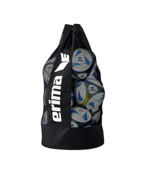 Erima Ballsack 12 Bälle Schwarz Weiss - schwarz