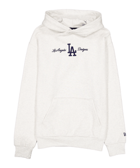 New Era MLB Script Los Angeles Dodgers Oversized Hoody Grau - grau
