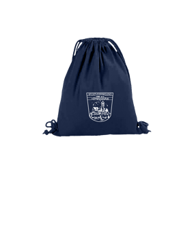 Merch Organic Premium Cotton Gymsack French Navy | #logo1c