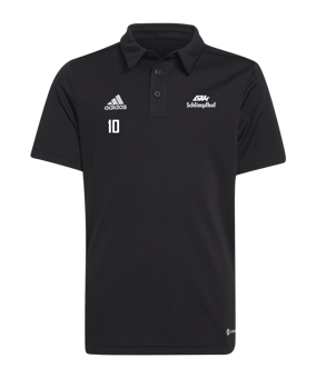 adidas Entrada 22 Poloshirt Kids Schwarz