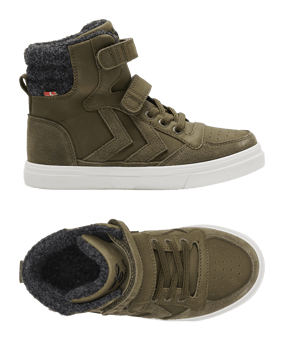 Hummel Stadil Winter High Boots Kids Grün F6086 - gruen