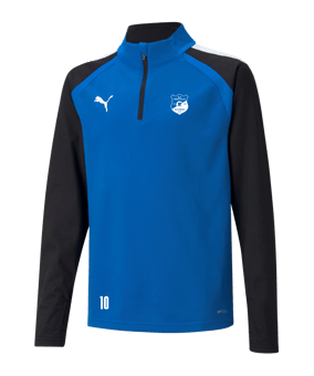PUMA teamLIGA HalfZip Sweatshirt Kids Blau F02