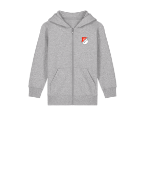 Merch Mini Cultivator 2.0 Zip-Hoodie Kids Heather Grey | #logo4c