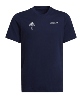 adidas Entrada 22 T-Shirt Kids Blau