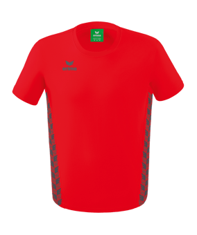 Erima Team Essential T-Shirt Kids Rot Grau - rot