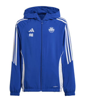 adidas Tiro 24 Windbreaker Kids Blau Weiss